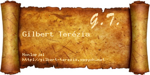 Gilbert Terézia névjegykártya
