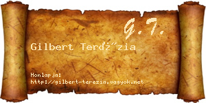 Gilbert Terézia névjegykártya